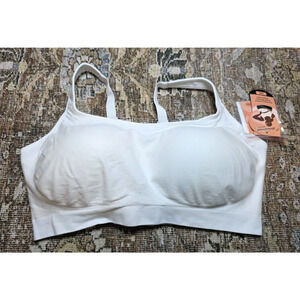 Shapermint Wireless Shaping Bra 3XL White Comfort Everyday Wide Straps New